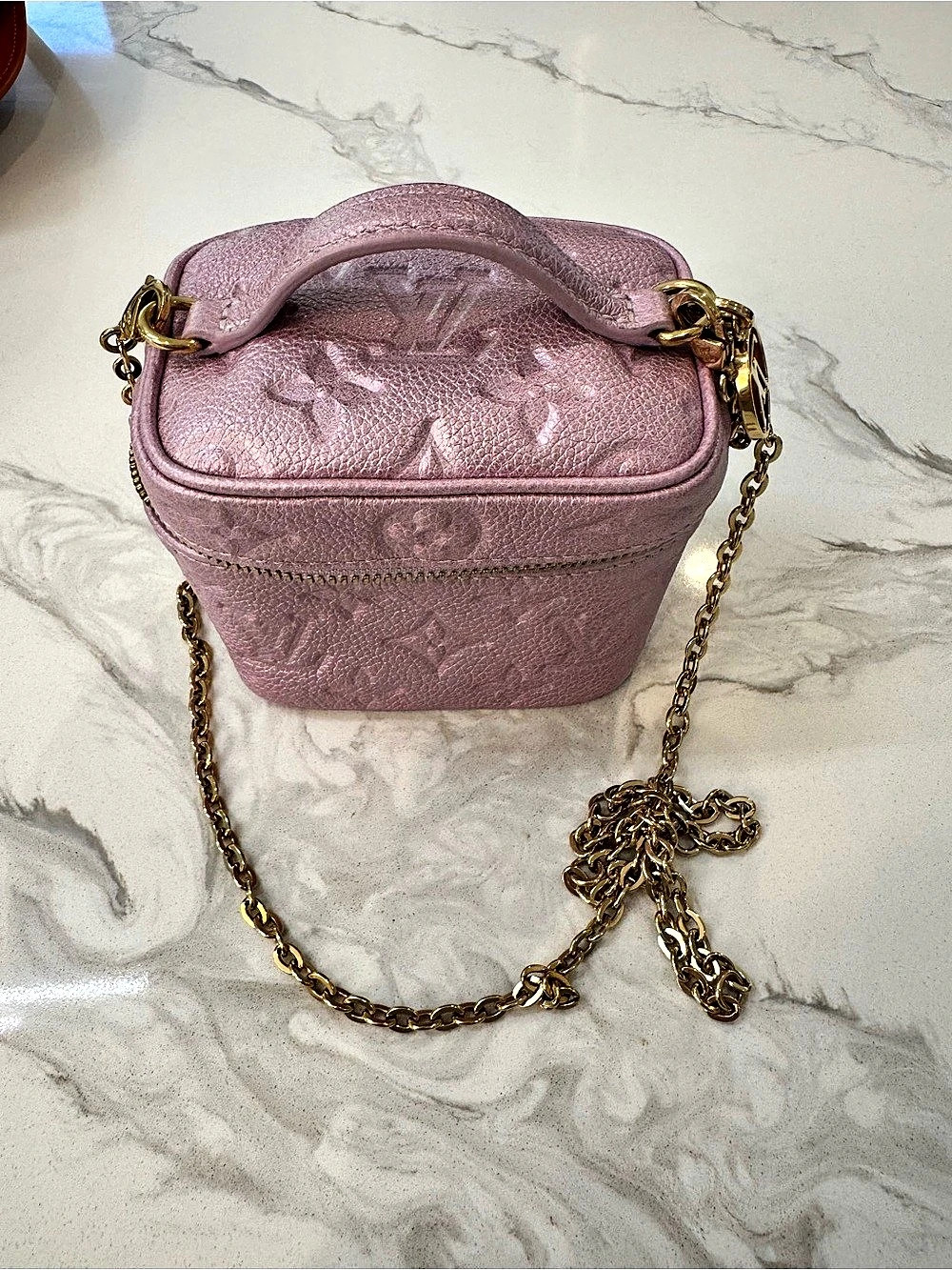 Louis Vuitton Empreinte Monogram Micro Vanity in the Wisteria